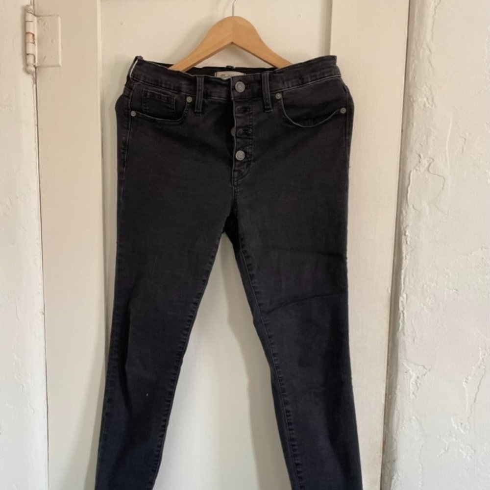 Madewell 9" high-rise skinny jean black